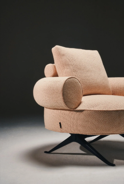 LUIZET - Fabric armchair with armrests by La Manufacture - view 3